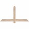 Ekena Millwork Eugene Smooth Timber Gable Bracket, Douglas Fir, 48"W x 26"H x 1 1/2"D x 3 1/2"F, 13/12 Pitch GBW048X26X0204EUG00SDF - alternate 1
